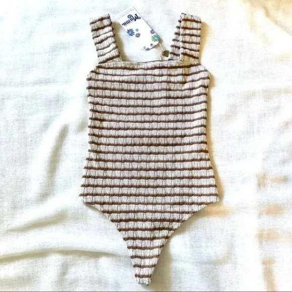 SHOW ME YOUR MUMU Rory Bodysuit in Caramel Size XS - Picture 5 of 14